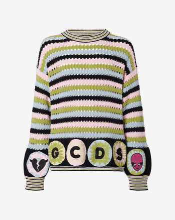 Gcds Crochet Sweater : Men Knitwear Multicolor | GCDS Spring/Summer 2023